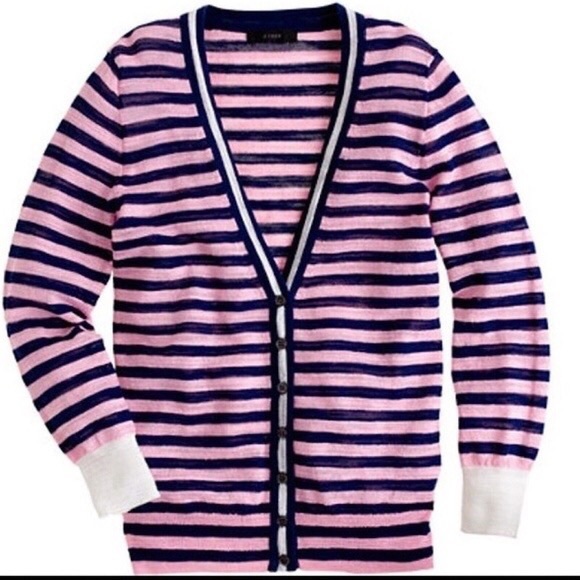 J. Crew striped cardigan - Picture 1 of 5